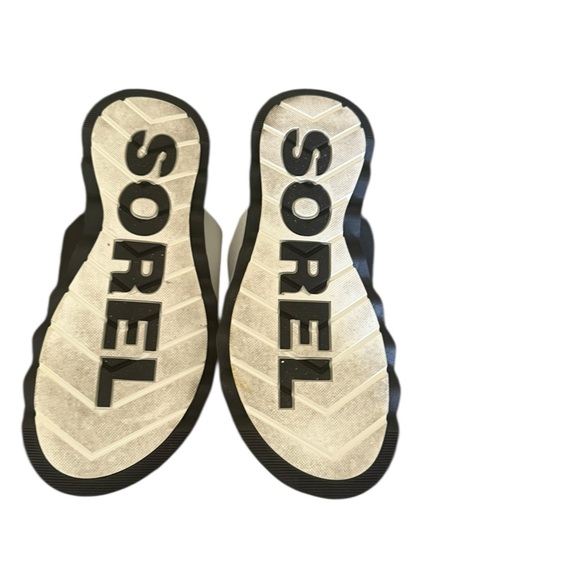 Sorel Black and White Sandals - Picture 3 of 5
